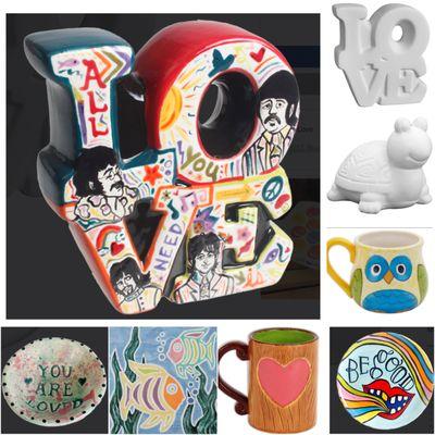 Private Paint Your Own Pottery classes for kids and adults