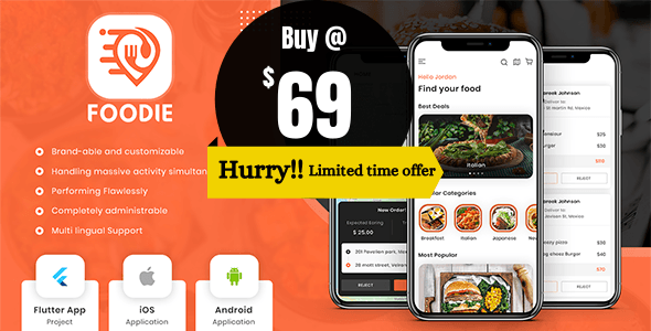 Buy a Food Delivery App at just $69 - Limited Time Offer https://codecanyon.net/item/foodie-ubereats-clone-multiple-restaurant-food-delivery