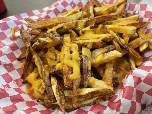 The simple goodness of cheese fries.