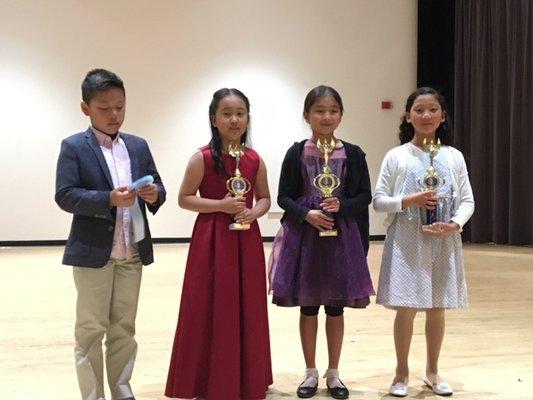 Musical Arts of Orange County 2019 ,Long Beach California  1st place winner, Ann Takagi ( second to right)