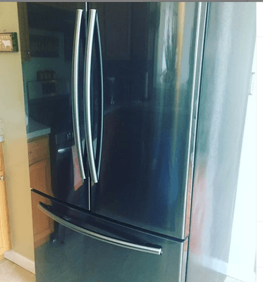 I love my new Black Stainless French Door Fridge.........so roomy and competitive price.