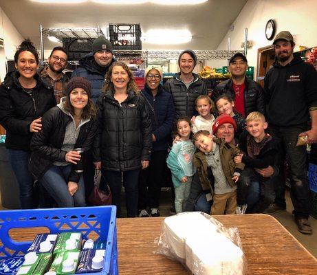 Volunteering at the Auburn Food Bank