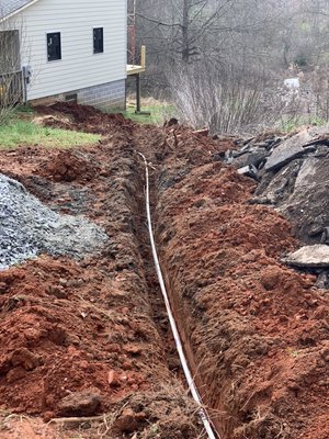 New water line