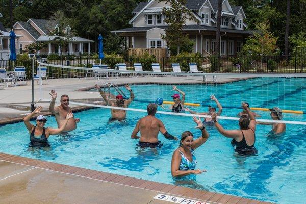 River Bluffs Waterpolo Club enjoys the beach-entry pool on game days!