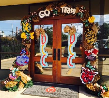 Fall Football door deco