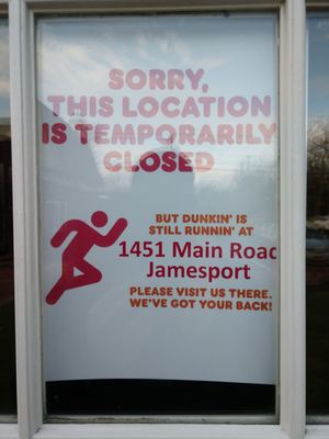 Temporarily closed