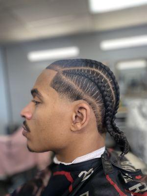 Haircut done by blacklaces : Skin taper with a line up on yours truly -Arin Ray