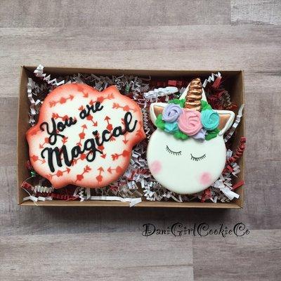 Unicorn cookie set (kid friendly)