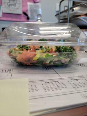 This is an $8+ BMT salad from subway