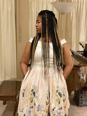 Senegalese twists (1 month after service)