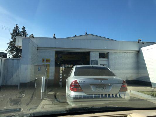 Car wash at this Shell Station.