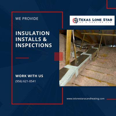 Insulation installations and inspections in Brownsville, Harlingen, Mcallen, TX.