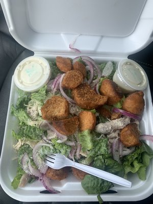 Chicken Caesar salad