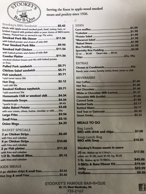 Current Menu