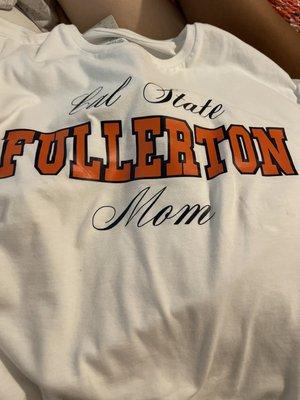 A college shirt for my daughters graduation party