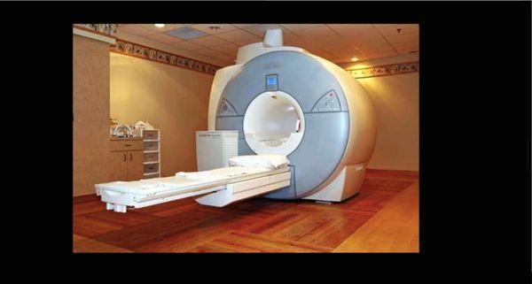 MRI machine wasn't as nice as this (neither was the room), but this is the type of closed MRI they use. Pic from Preferred's website.