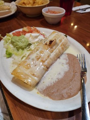 Lunch shrimp chimi