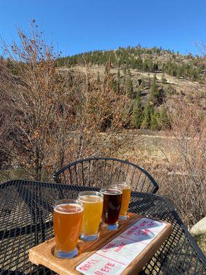 Beer next to the river