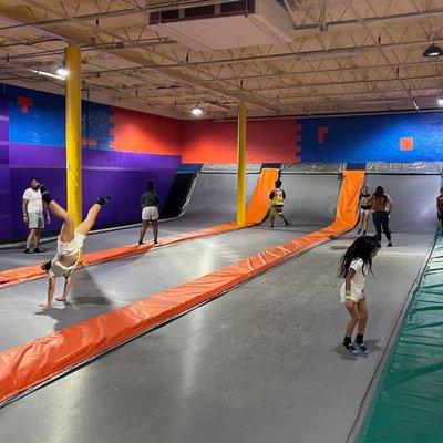 Main Court Trampoline - cut loose with your best flips and tricks, and prepare for the Jump Life!