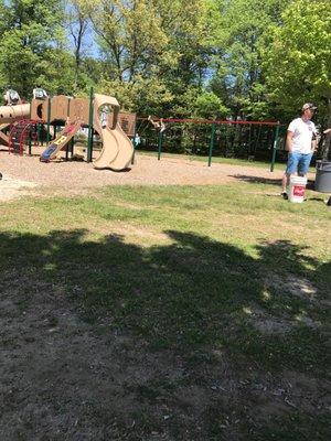 Swings and play structure