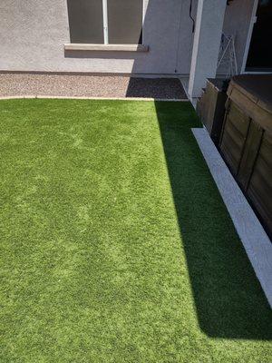 Turf matted .