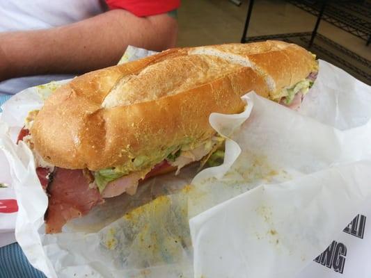 Giant italian meat sub!