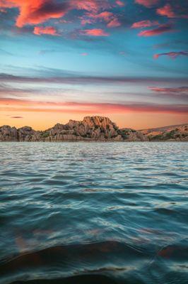 Kayaking on Willow Lake in Prescott, Arizona.