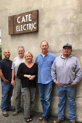 The crew posing for our picture for winning The Golden Pine Cone from the local paper.