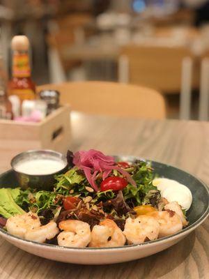 Chop Chop Salad with shrimp