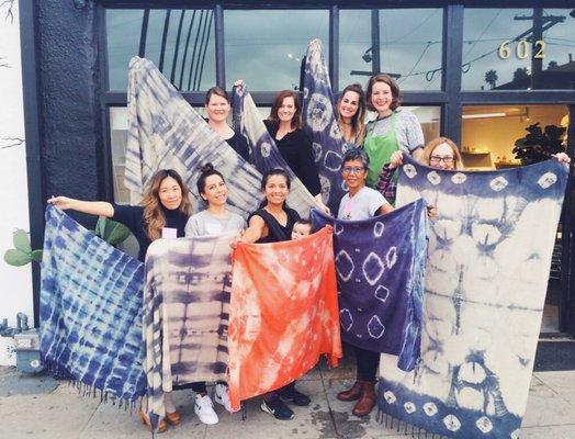 Shibori Dyeing Workshop with WE GATHER in Los Angeles