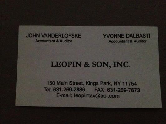 Leopin & Sons Tax Svce