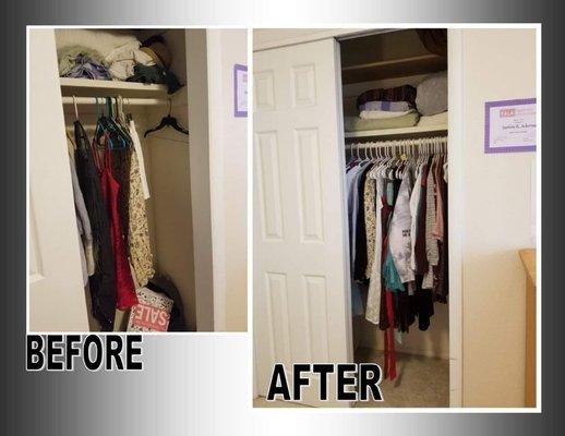 Before and after pics of a teenager's bedroom from early June.