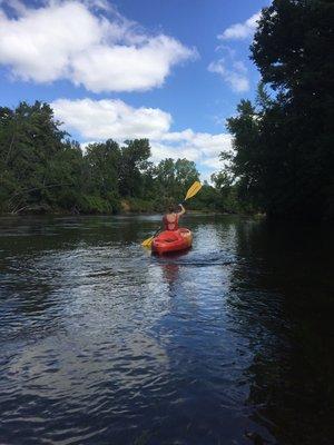 Kayaking on the Grand River