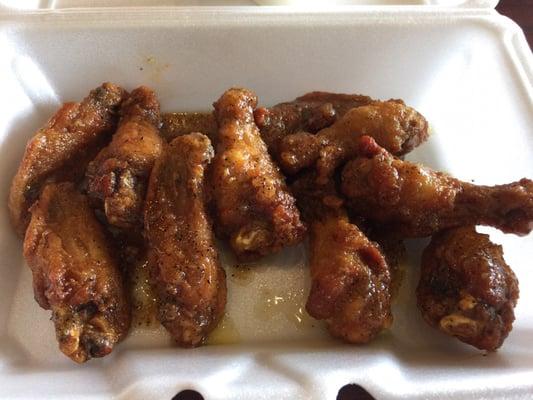 Garlic butter wings. Love the flavor, but wings are small