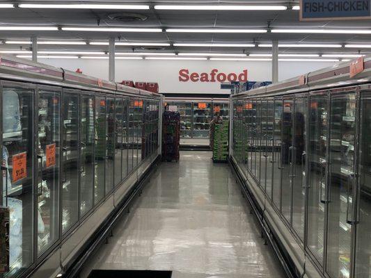 Seafood freezer isle