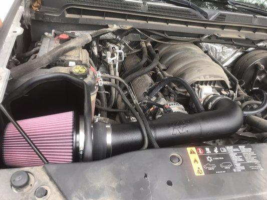 K&N intake install!