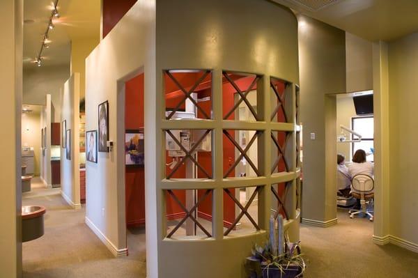 Inside view of the dental office of Kevin Otteson, D.M.D., Chandler, Arizona, 85225