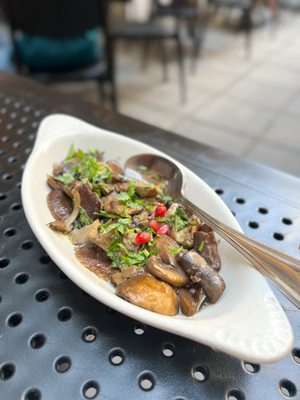 Roasted Wild Mushrooms in Kindzmari