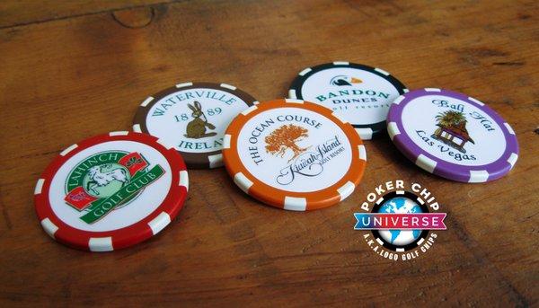 From custom ball markers to tournament swag, over 4000+ courses around the world sell and hand out OUR chips!