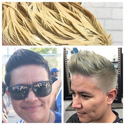 Summer starts with a cool ash blonde!