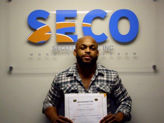 "I passed the D License Class at  SECO Security!"