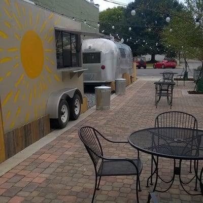 Enjoy your lunch in our beautiful outdoor courtyard!