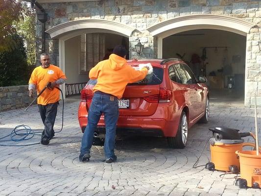 Mobile car wash service at your home or office