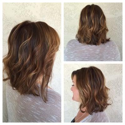 Balyage and haircut