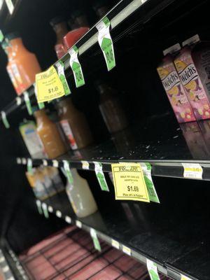 Shelves during quarantine