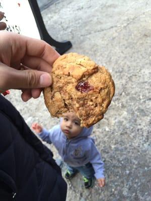 Peanut Butter & Jelly Cookie from Cardinal Bakery ($3)