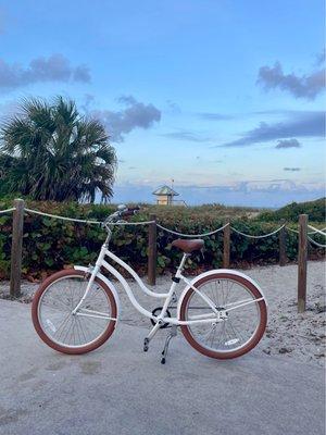 Sunset ride along the beach