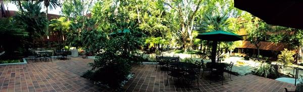 A partial view of its charming patio by the garden atrium! 08.19.15