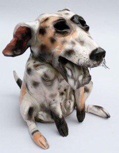 Hank, ceramic sculpture,  by Joe Mariscal