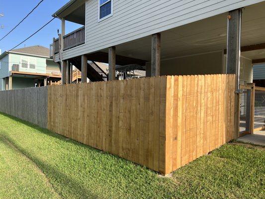 Privacy side fence redone